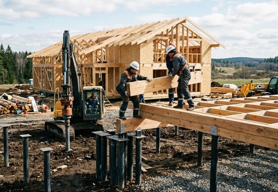 Строительство дома на винтовых сваях: особенности, преимущества и монтаж.